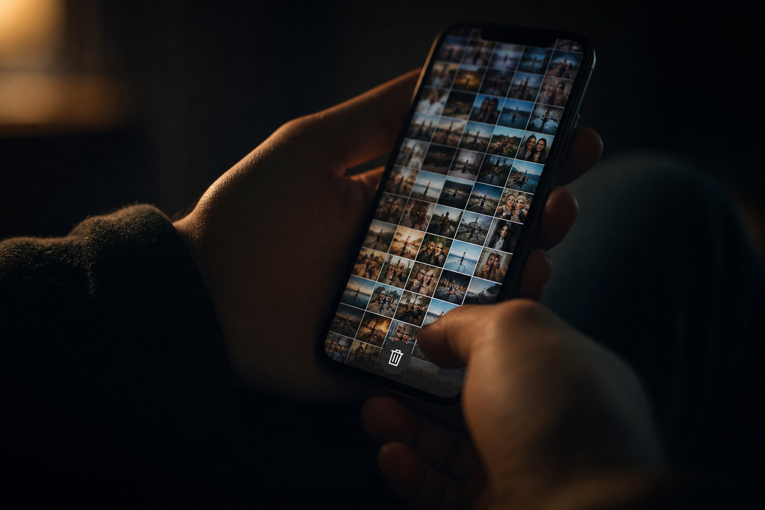 An overflowing camera roll that feels too heavy to delete